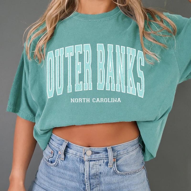 Outer Banks T-Shirt  Comfort Colors ,OBX Show Shirt, Outer Banks Pogue Life, Beach Tee, Oversized, Spring Break Tee Gift For Movies Lovers style 001