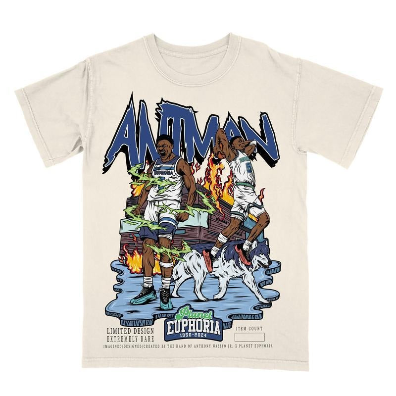 PE Anthony Edwards V2 Planet Euphoria Shirt, 90s Unisex Basketball Streetwear Tee for Menswear