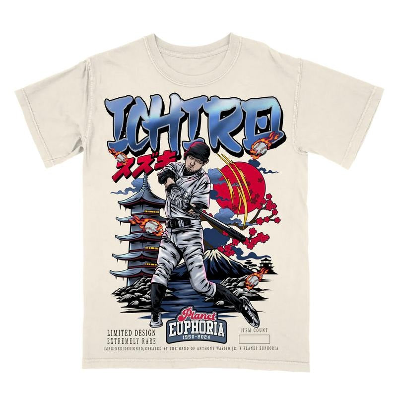 PE Ichiro Suzuki Planet Euphoria Shirt, Vintage Style 90s Retro Unisex Streetwear Tee