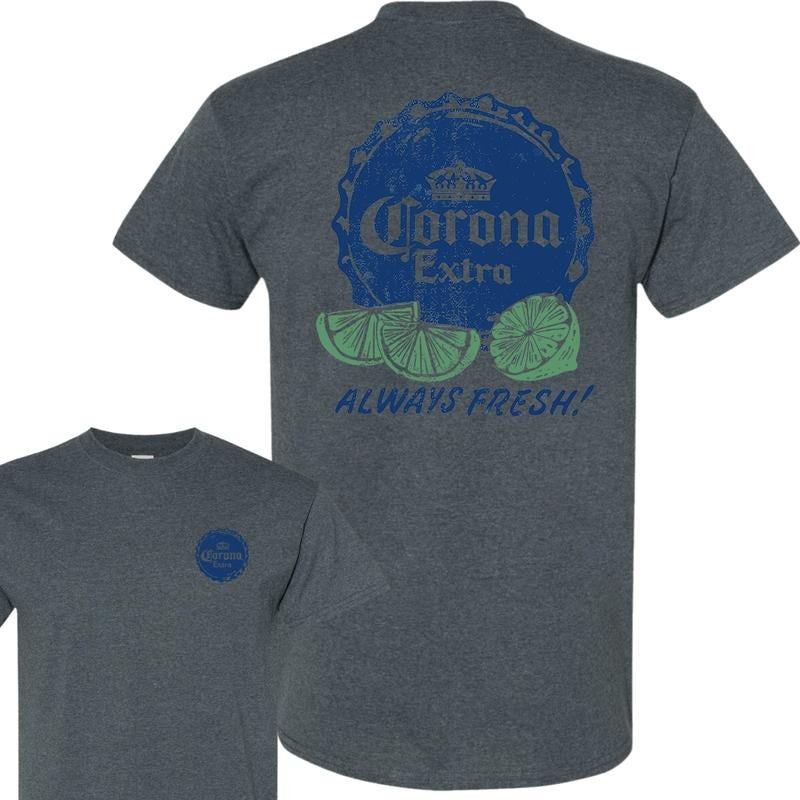 Pacsun Mens Corona Fresh T-shirt, Unisex T-Shirt, Full Color, For Men, For Women style 001