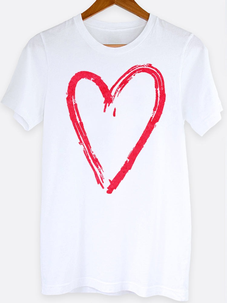 Paint Splatter Heart Graphic Tee
