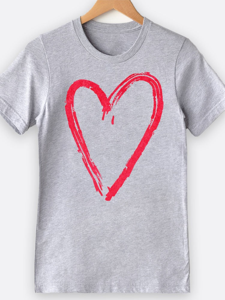 Paint Splatter Heart Graphic Tee