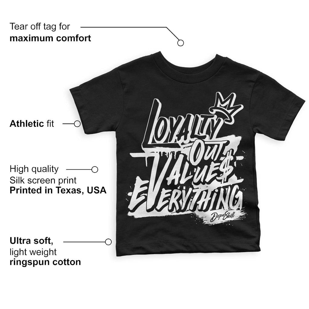 Panda White Black Dunk Low DopeSkill Toddler Kids T-shirt LOVE Graphic