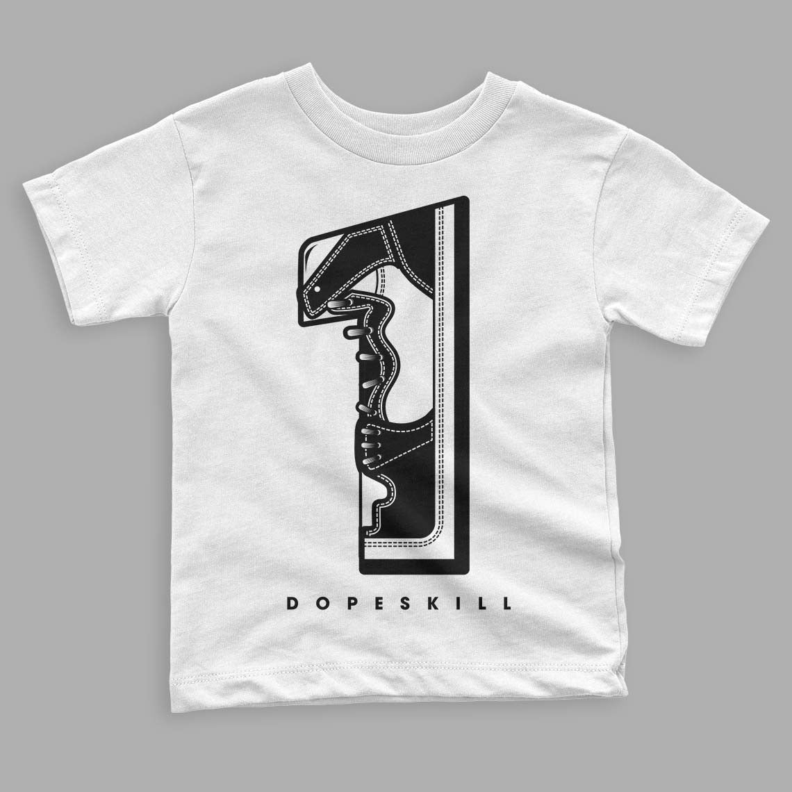 Panda White Black Dunk Low DopeSkill Toddler Kids T-shirt No.1 Graphic