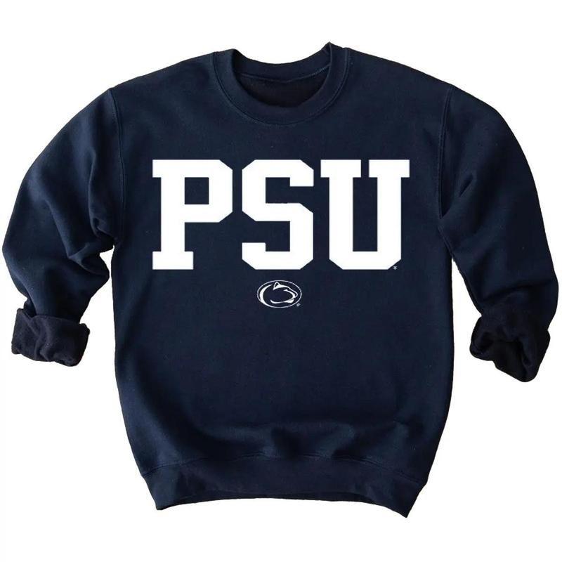 Penn State University Sweatshirt , Perfect Fan Gift Cotton Crewneck Sweater Pullover Unisex