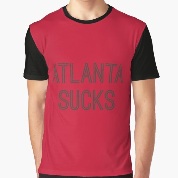 Atlanta Sucks - Red/Pewter (Tampa Bay) Graphic T-Shirt