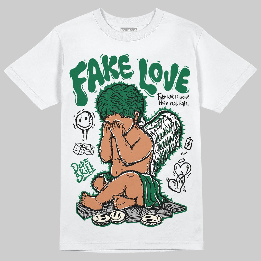 Pine Green 13s DopeSkill T-Shirt False Love Graphic