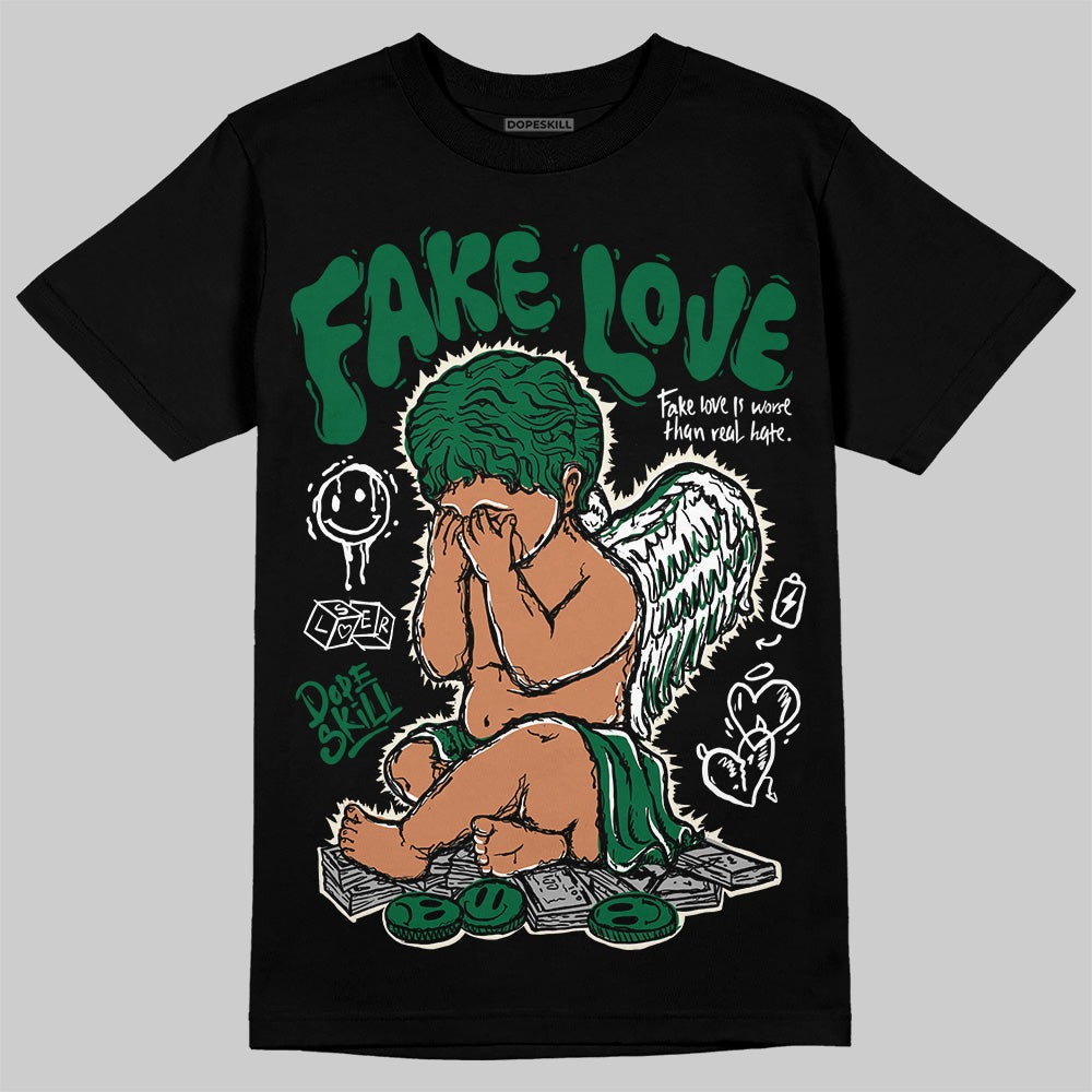 Pine Green 13s DopeSkill T-Shirt False Love Graphic