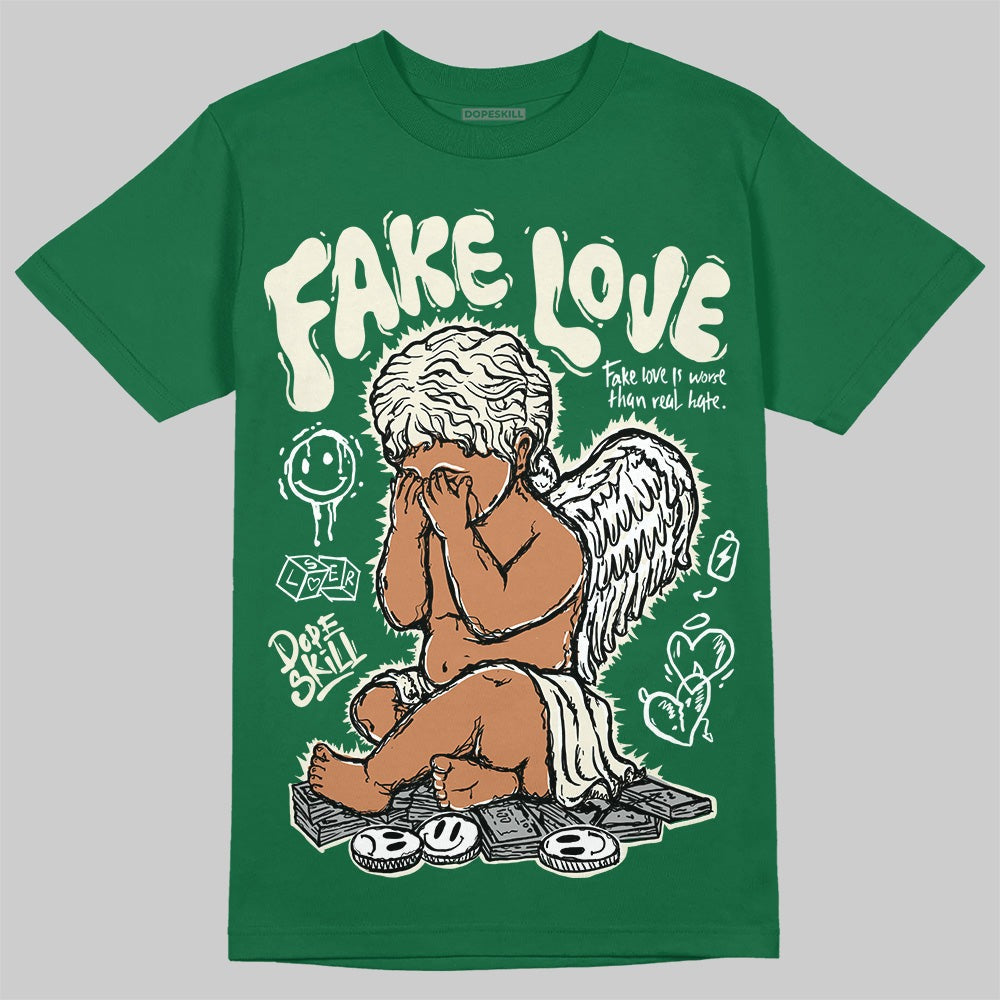 Pine Green 13s DopeSkill T-Shirt False Love Graphic
