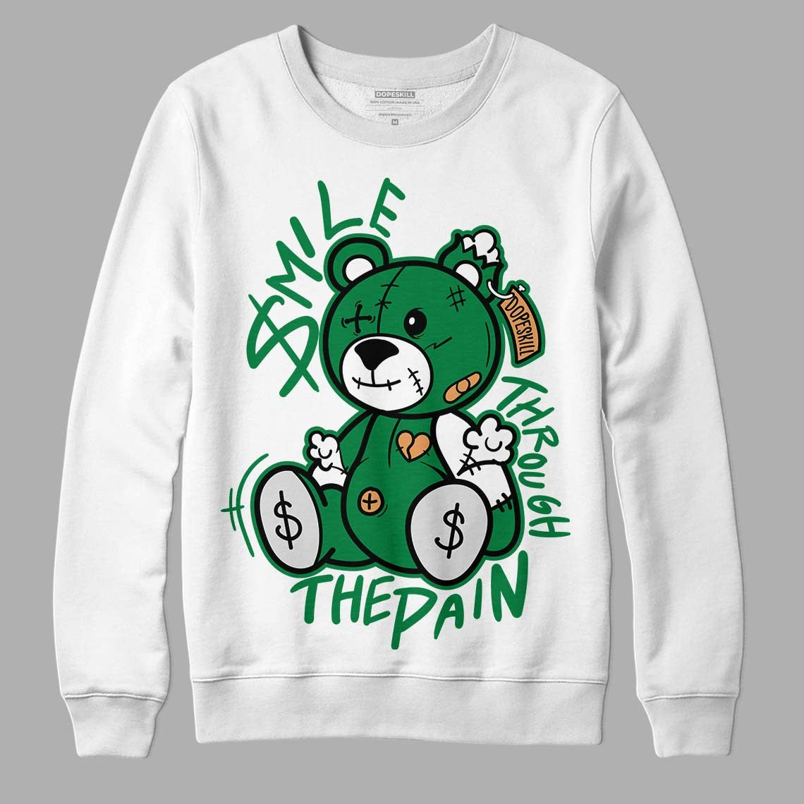 Pine Green 4s DopeSkill Sweatshirt BEAN Graphic