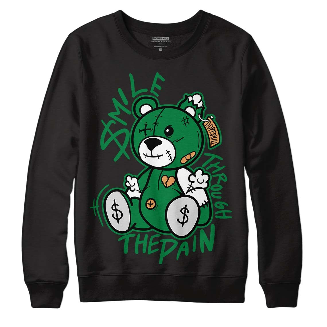Pine Green 4s DopeSkill Sweatshirt BEAN Graphic