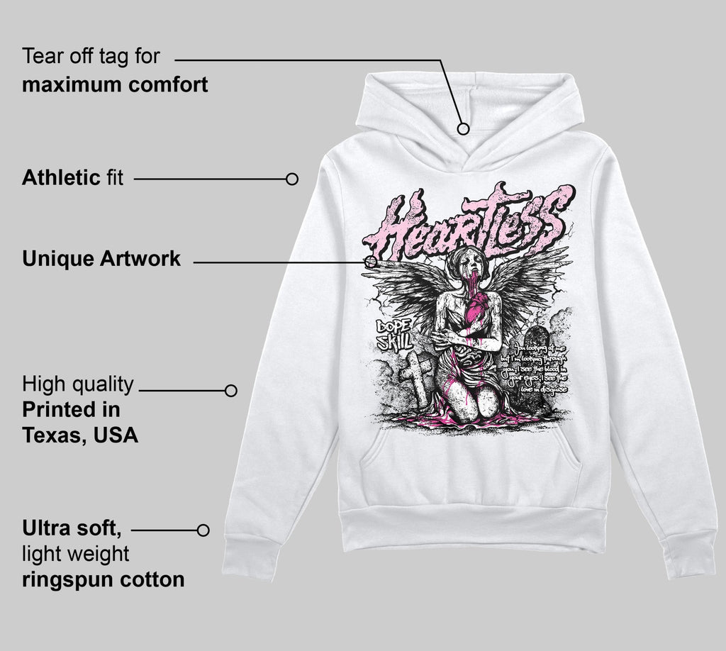 Pink Collection DopeSkill Hoodie Sweatshirt Heartless Graphic