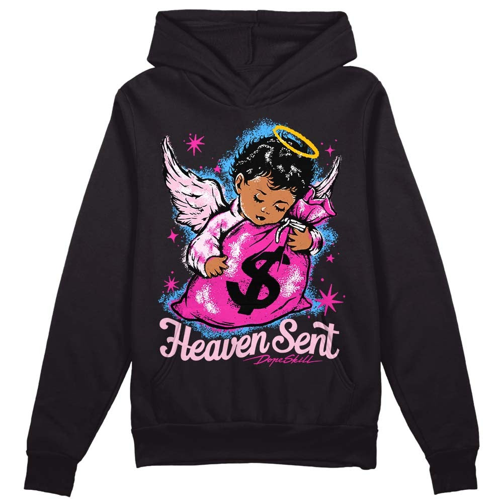 Pink Collection DopeSkill Hoodie Sweatshirt Heaven Sent Graphic