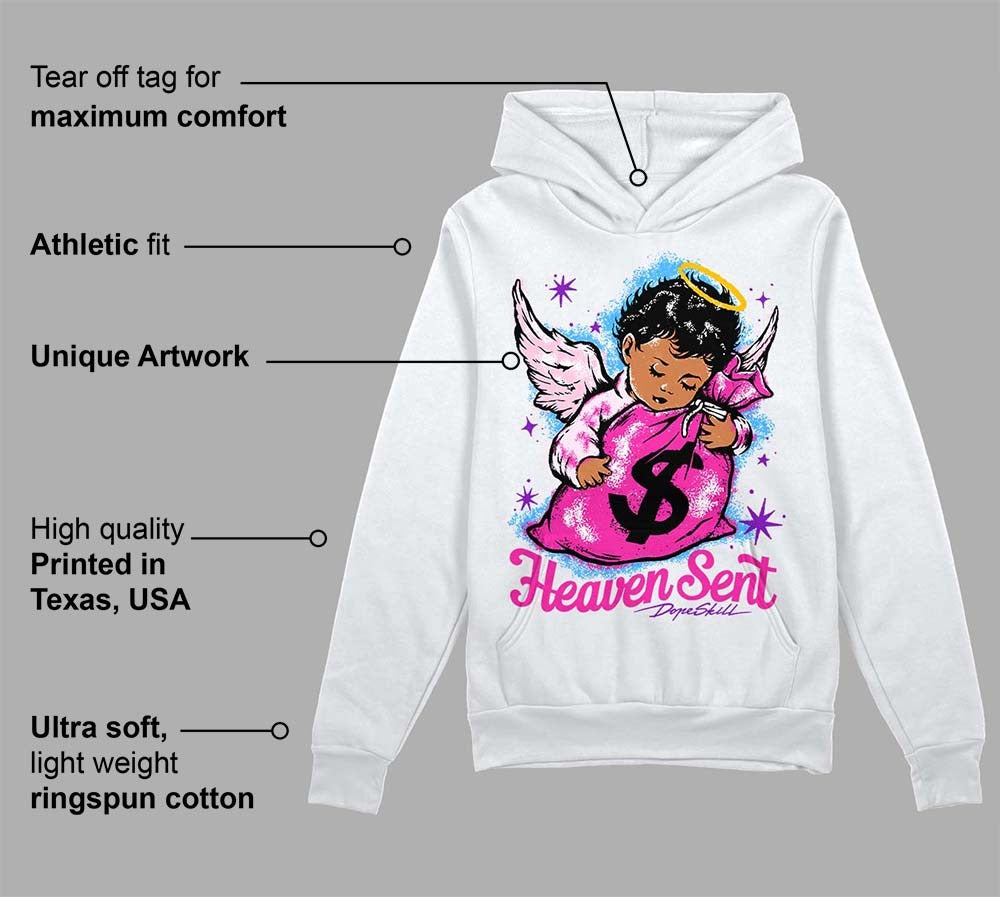 Pink Collection DopeSkill Hoodie Sweatshirt Heaven Sent Graphic