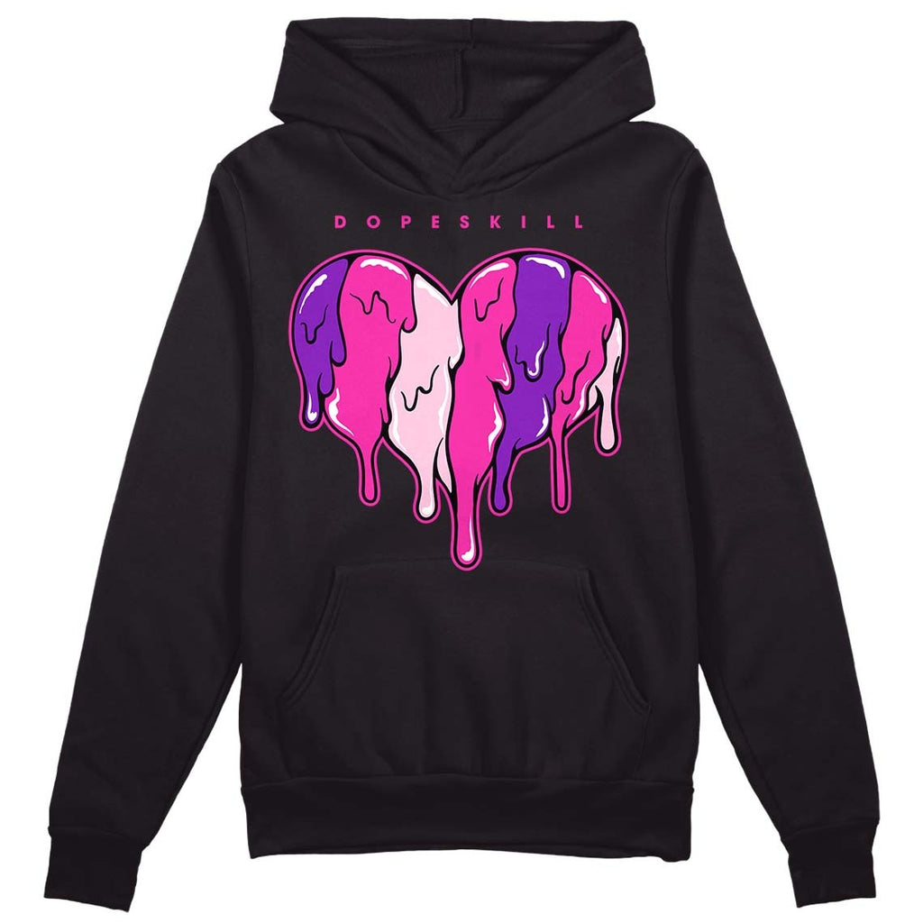 Pink Collection DopeSkill Hoodie Sweatshirt Slime Drip Heart Graphic