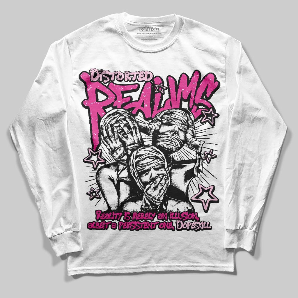 Pink Collection DopeSkill Long Sleeve T-Shirt Distorted Realms Graphic