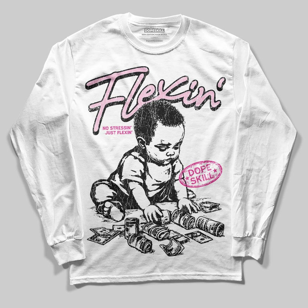Pink Collection DopeSkill Long Sleeve T-Shirt Flexin' Graphic