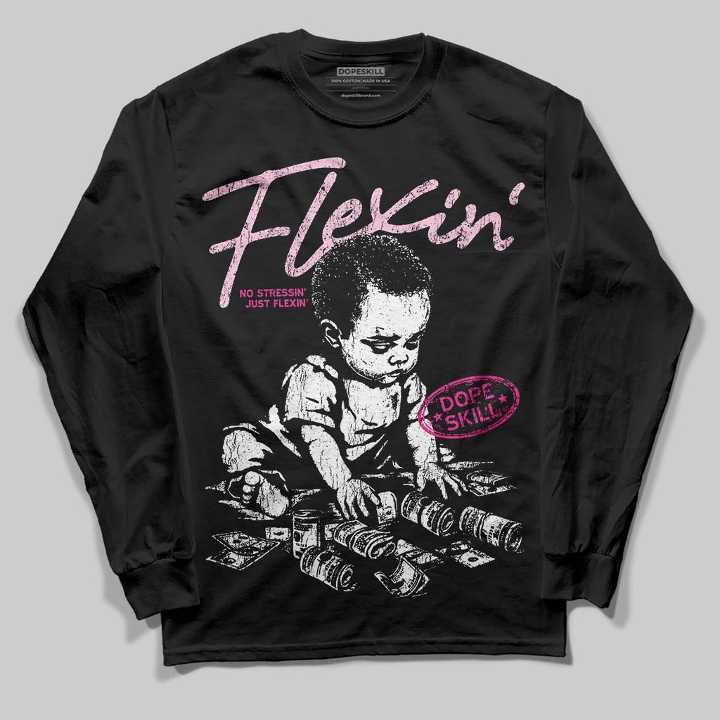 Pink Collection DopeSkill Long Sleeve T-Shirt Flexin' Graphic