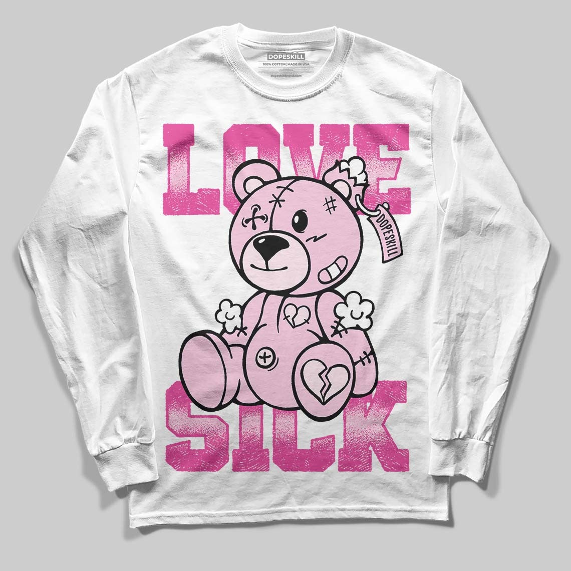 Pink Collection DopeSkill Long Sleeve T-Shirt Love Sick Graphic