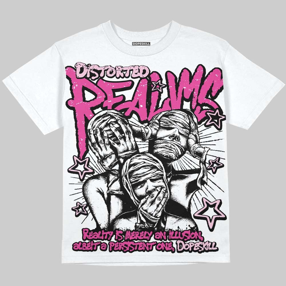 Pink Collection DopeSkill Oversize Print T-Shirt Distorted Realms Graphic