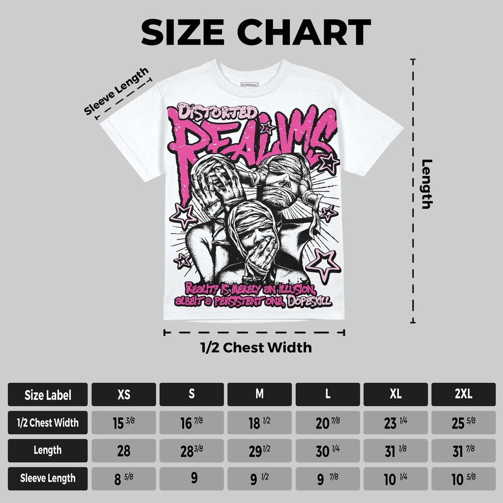 Pink Collection DopeSkill Oversize Print T-Shirt Distorted Realms Graphic