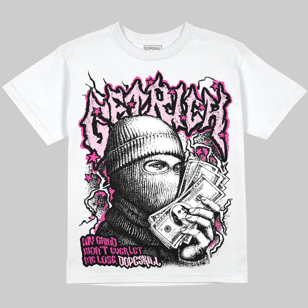 Pink Collection DopeSkill Oversize Print T-Shirt Wealthy Graphic