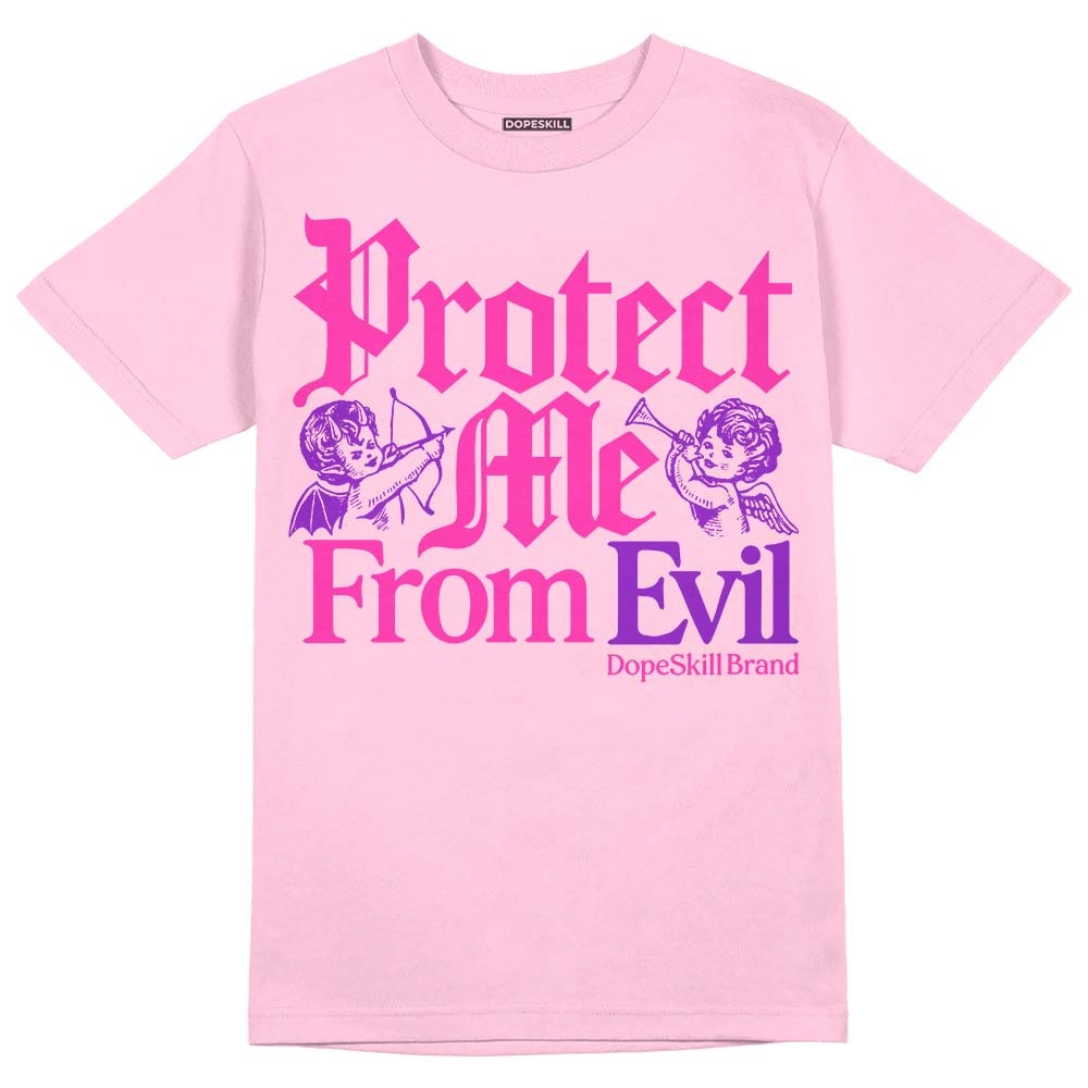 Pink Collection DopeSkill Pink T-shirt Protect Me From Evil Graphic