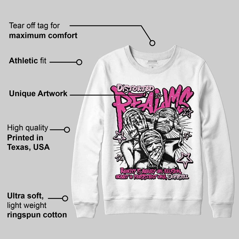 Pink Collection DopeSkill Sweatshirt Distorted Realms Graphic