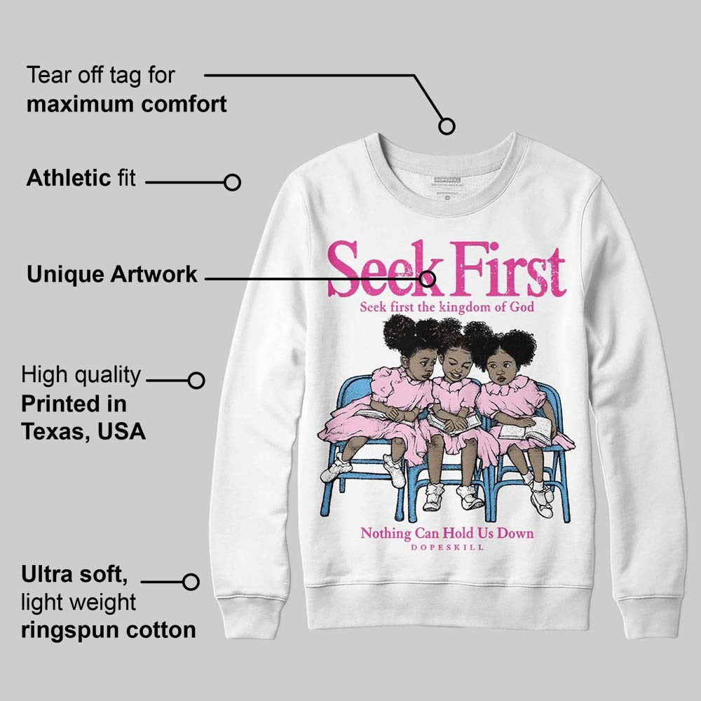 Pink Collection DopeSkill Sweatshirt New Seek First Graphic