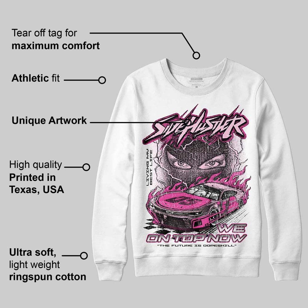 Pink Collection DopeSkill Sweatshirt New Side Hustler Graphic