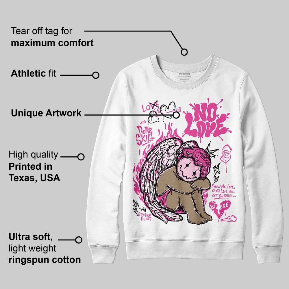 Pink Collection DopeSkill Sweatshirt No Love Graphic