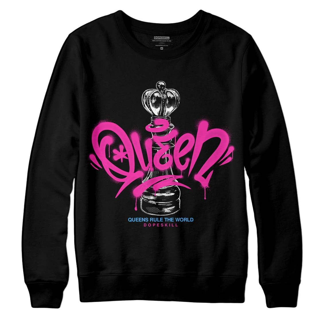 Pink Collection DopeSkill Sweatshirt Queen Chess Graphic