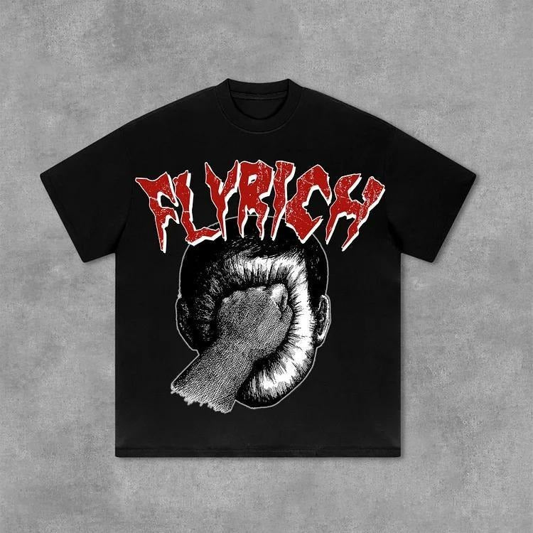 Portrait For Roland Topor Fans Art Flyrich Graphics Print T-Shirt - Cotton Shirt - S to 4XL - Multiple color