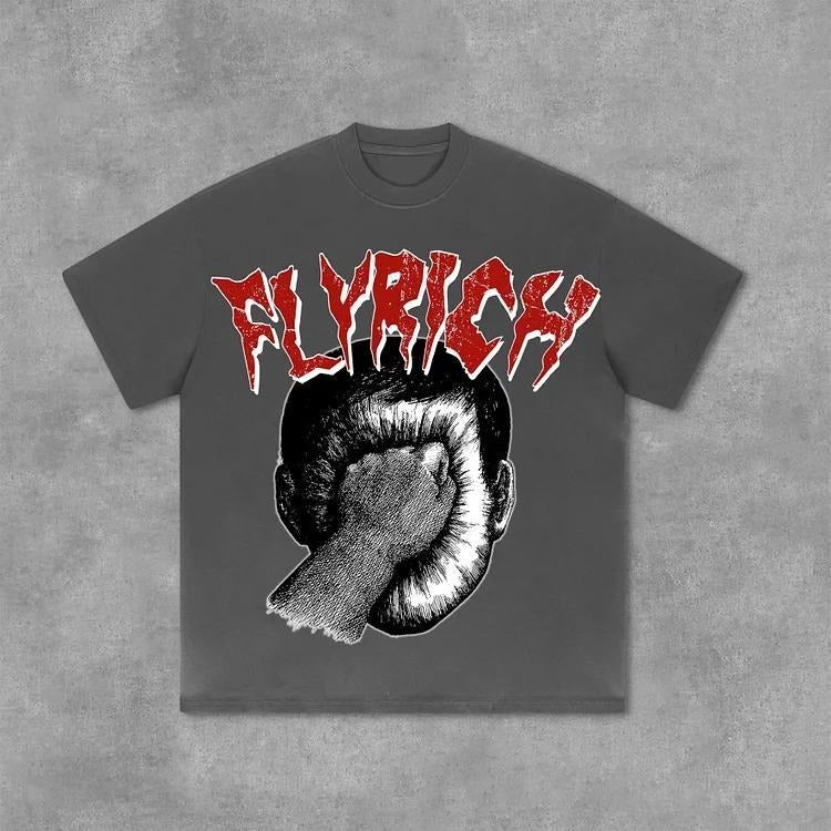 Portrait For Roland Topor Fans Art Flyrich Graphics Print T-Shirt - Cotton Shirt - S to 4XL - Multiple color