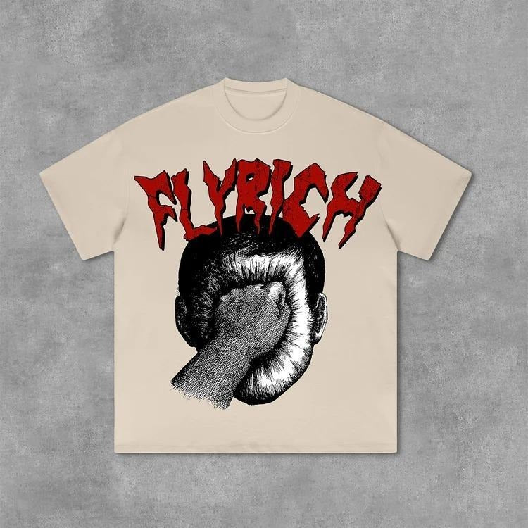 Portrait For Roland Topor Fans Art Flyrich Graphics Print T-Shirt - Cotton Shirt - S to 4XL - Multiple color