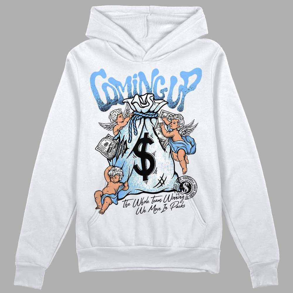 Powder Blue 9s DopeSkill Hoodie Sweatshirt Money Bag Coming Up Graphic