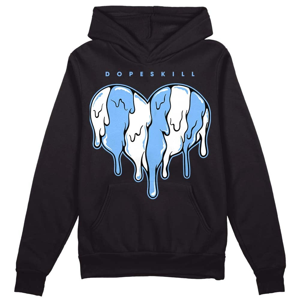 Powder Blue 9s DopeSkill Hoodie Sweatshirt Slime Drip Heart Graphic