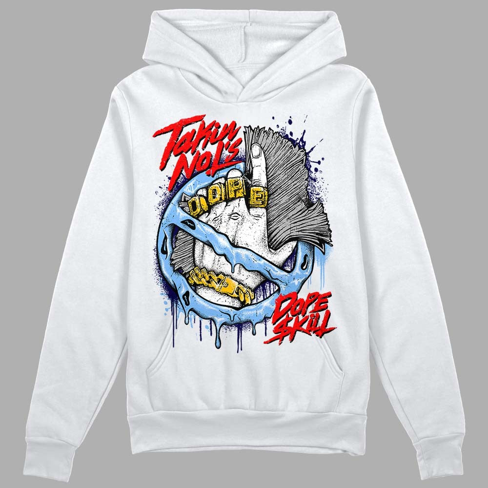Powder Blue 9s DopeSkill Hoodie Sweatshirt Takin No L's Graphic