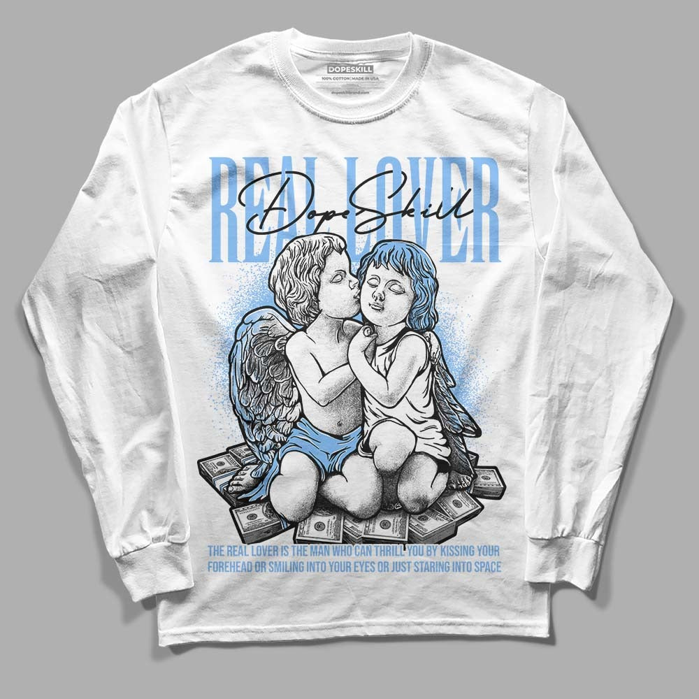 Powder Blue 9s DopeSkill Long Sleeve T-Shirt Real Lover Graphic