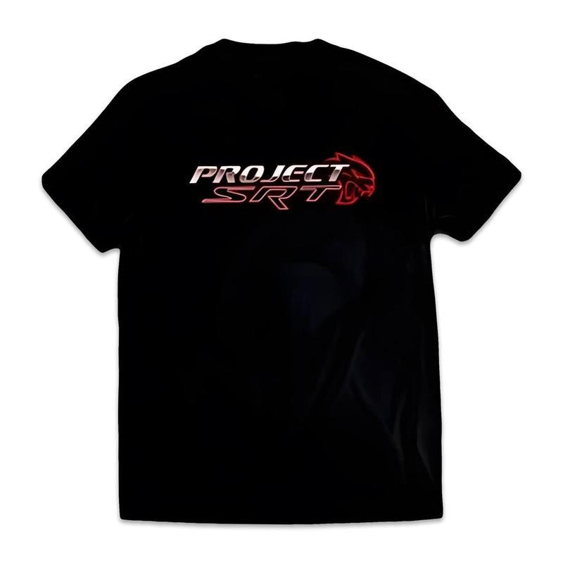 Project Torque Hellcat Srt T-Shirt, Classic Cotton T-shirt For Car Lovers, Menswear, Unisex Cotton, Casual Tops