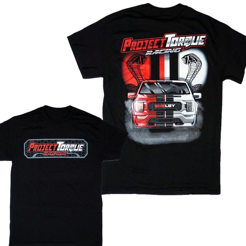 Project Torque Super Snake Shelby T-shirt, Graphic Car Tee, Menswear, Unisex Cotton, Casual Tops