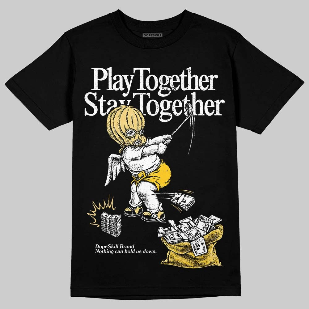 Quai 54 x Tour Yellow Black 1s DopeSkill T-Shirt Play together, Stay together Graphic