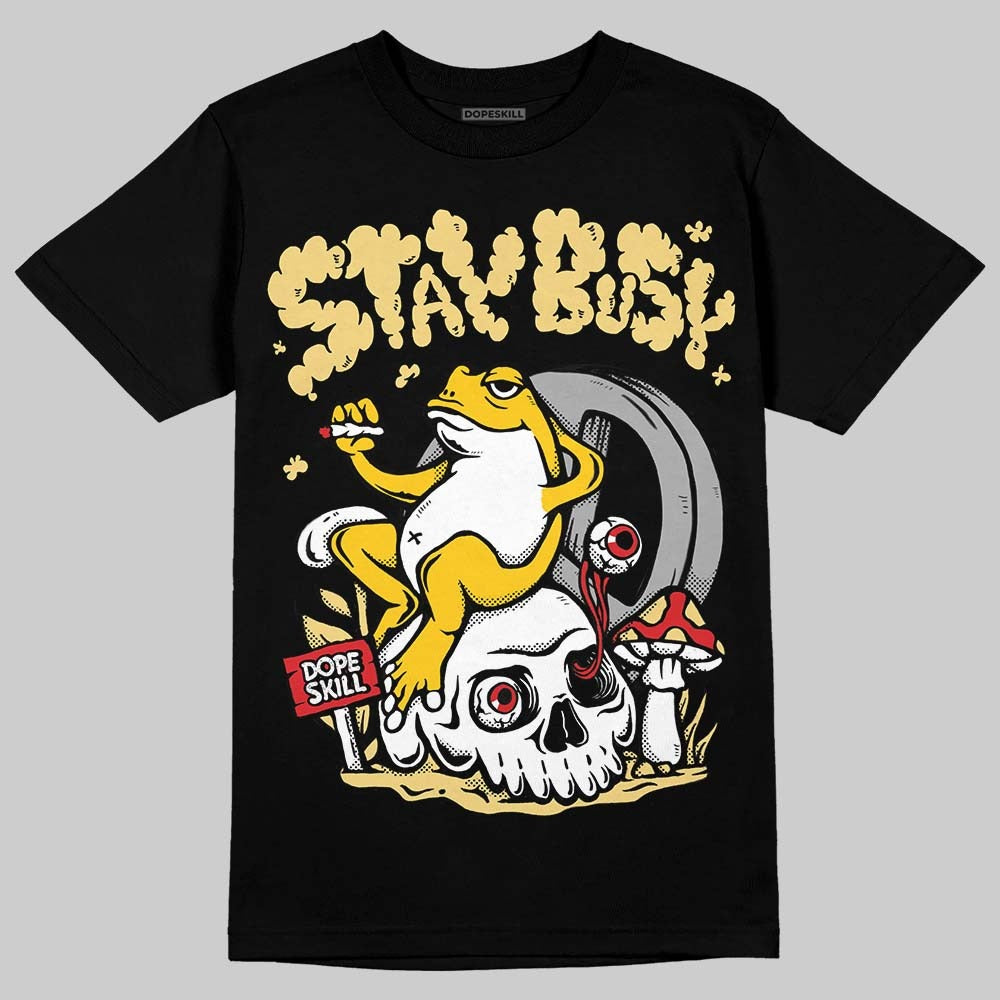 Quai 54 x Tour Yellow Black 1s DopeSkill T-Shirt Stay Busy Graphic