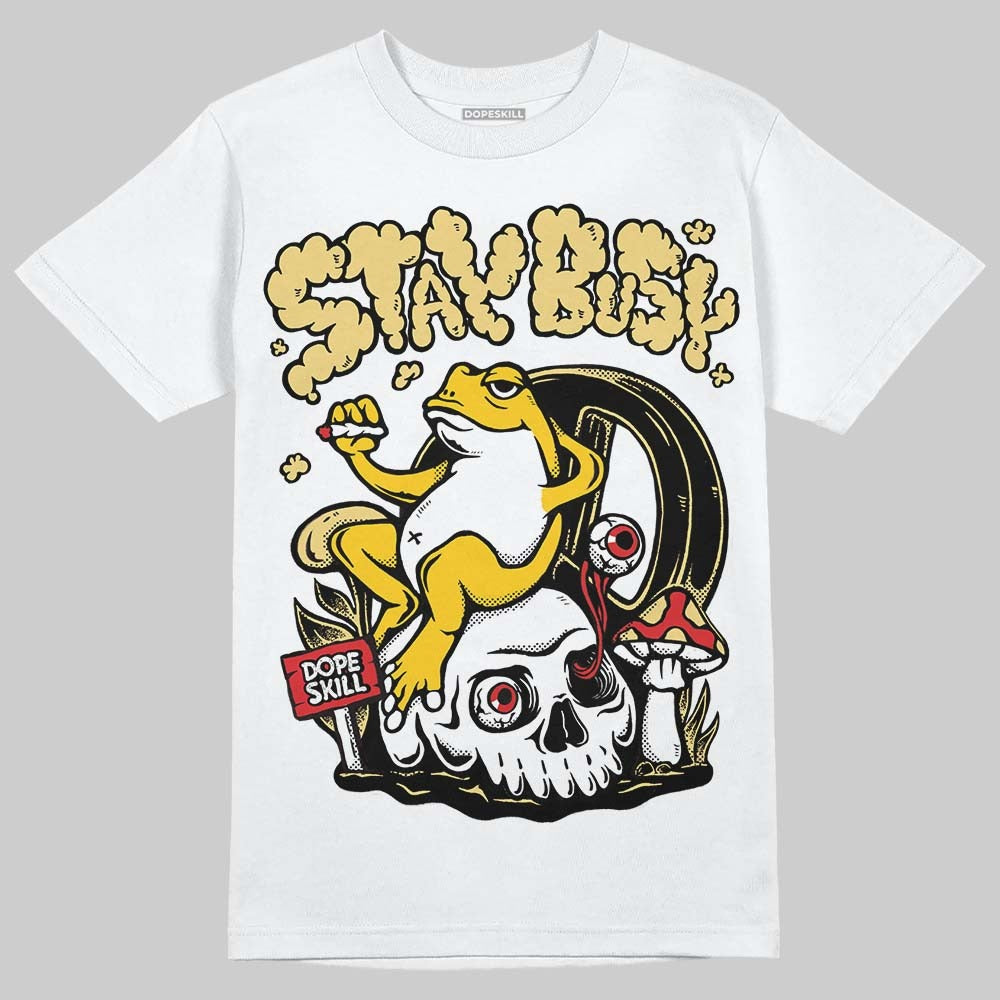 Quai 54 x Tour Yellow Black 1s DopeSkill T-Shirt Stay Busy Graphic