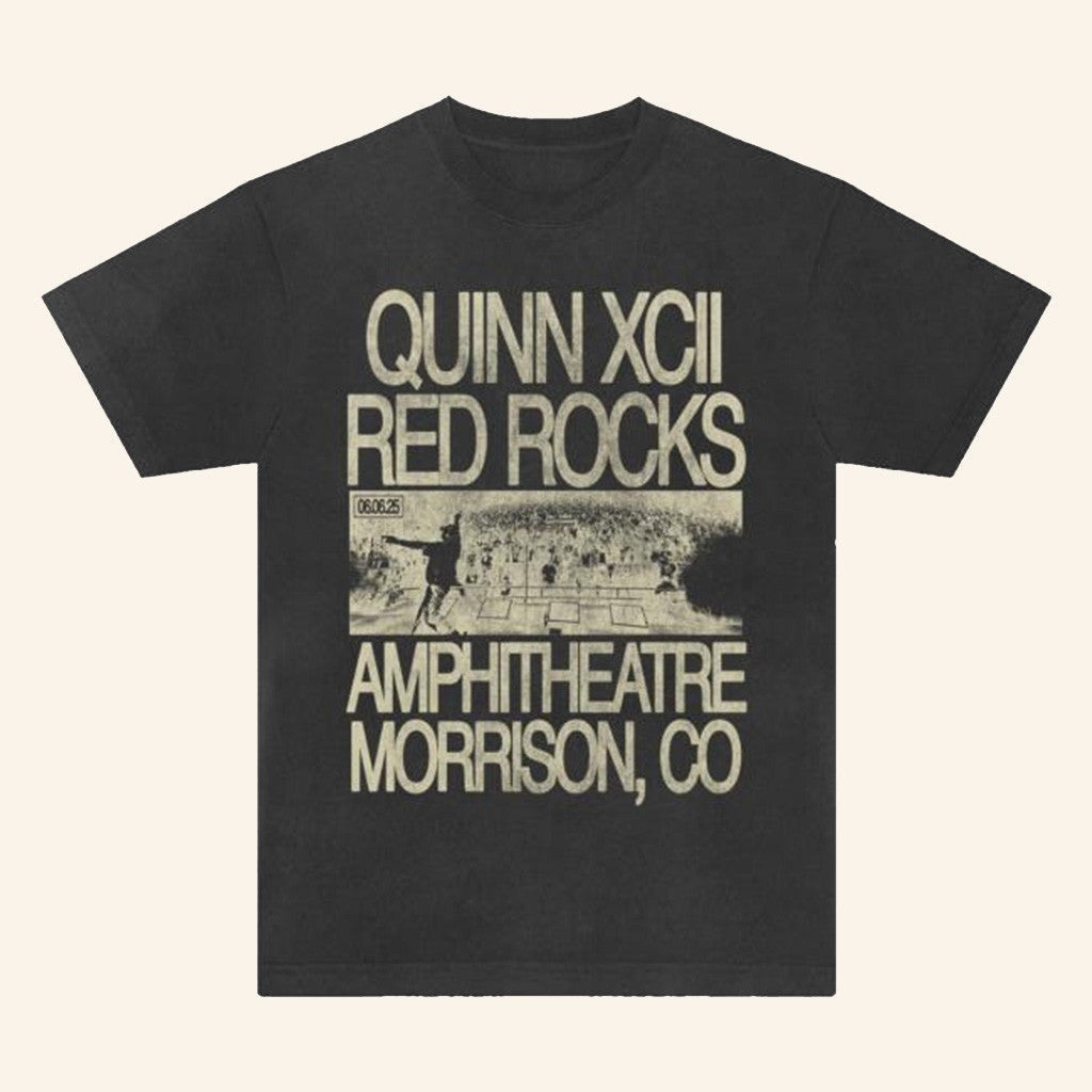 Quinn XCII Merch Red Rocks 2025 Live Photo T-Shirt Presents For Music Lovers