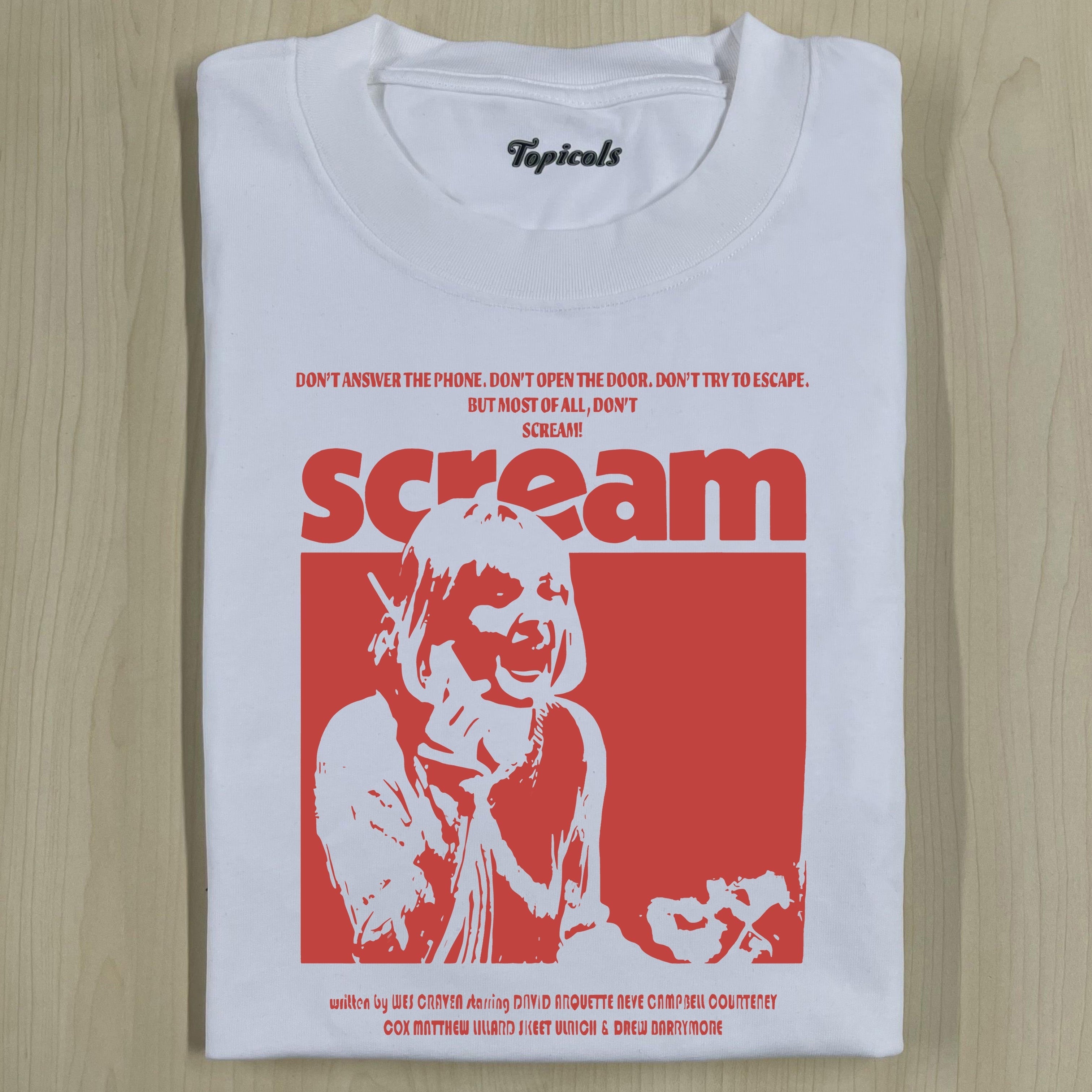 RETRO SCREAM MOVIE T-SHIRT Style001