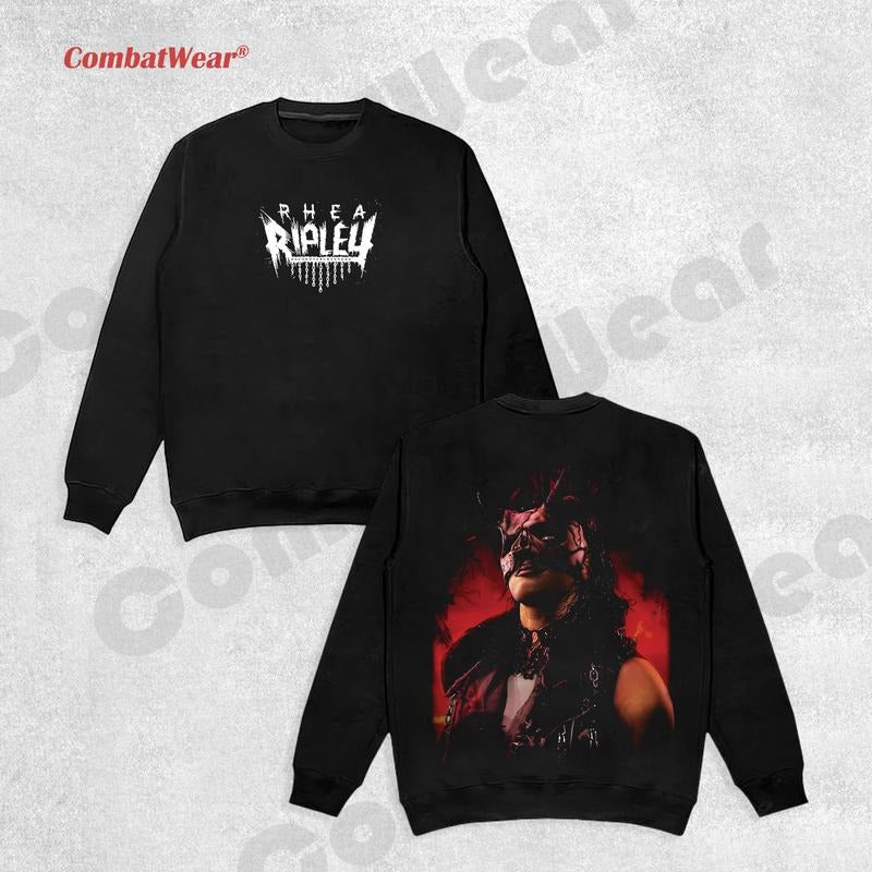 RHEA RIPLEY NEW V4 HOODIE-SWEATER-TEE , Wrestling Tee, Wrestling Graphic Tee, Wrestler Shirt, Sports Shirt, Vintage Wresting Shirt, Wrestling Gift