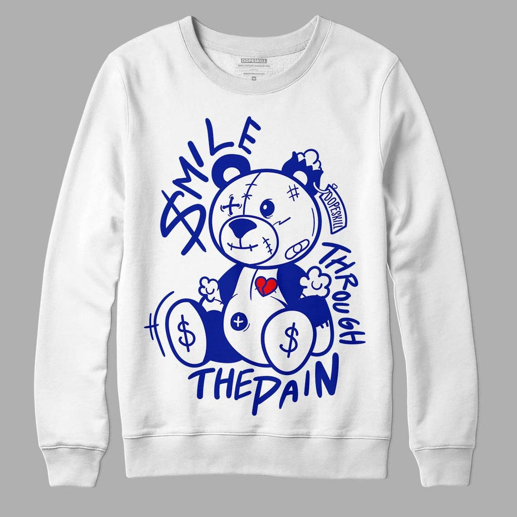 Racer Blue White Dunk Low DopeSkill Sweatshirt BEAN Graphic