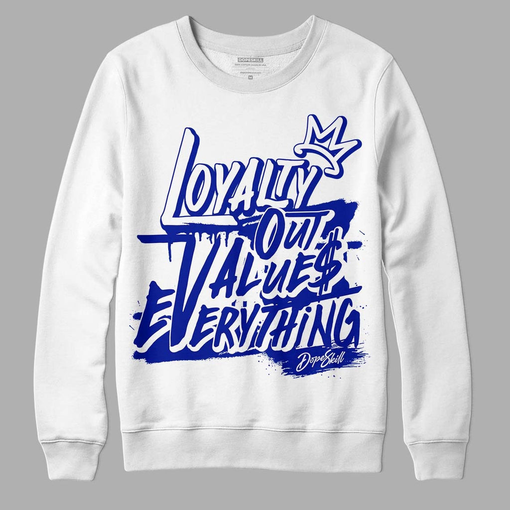 Racer Blue White Dunk Low DopeSkill Sweatshirt LOVE Graphic