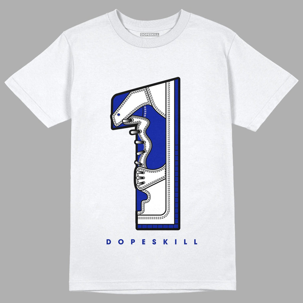 Racer Blue White Dunk Low DopeSkill T-Shirt No.1 Graphic